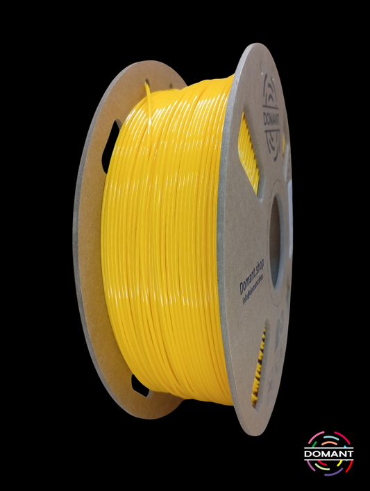 Filamento PETG Amarillo 1.75mm 1kg | Alta Resistencia y Color Intenso | DOMANT