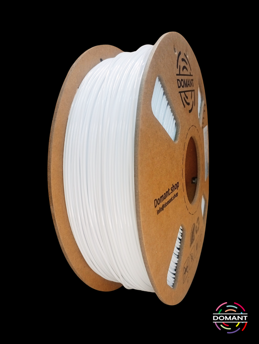 Filamento PETG Blanco 1.75mm 1kg | Alta Resistencia y Acabado Limpio | DOMANT