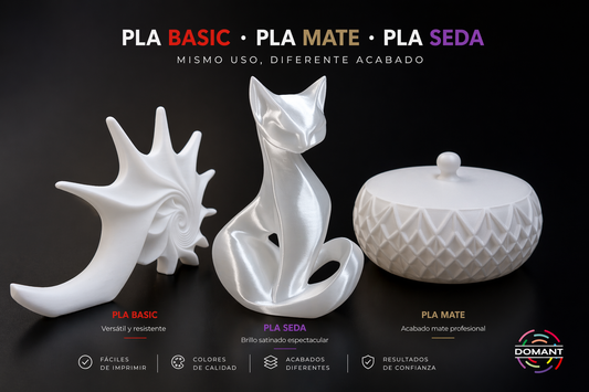 PLA Basic vs Mate vs Seda: diferencias reales y cuál elegir
