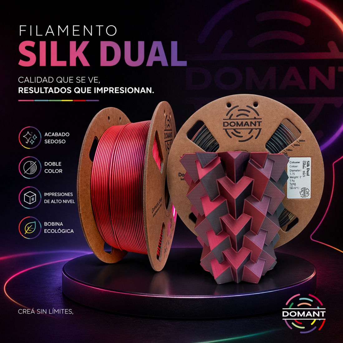 PLA Dualcolor: cómo imprimir piezas con dos colores usando una sola boquilla