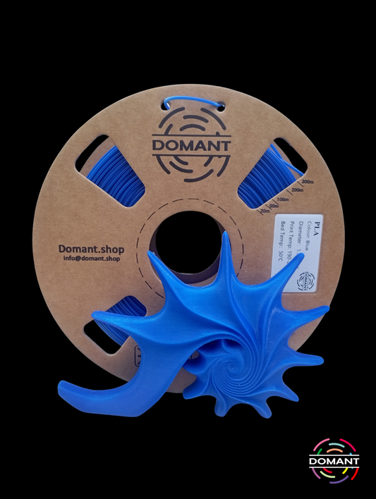 Filamento PLA Azul 1.75mm 1kg | Acabado Limpio para Proyectos Técnicos | DOMANT
