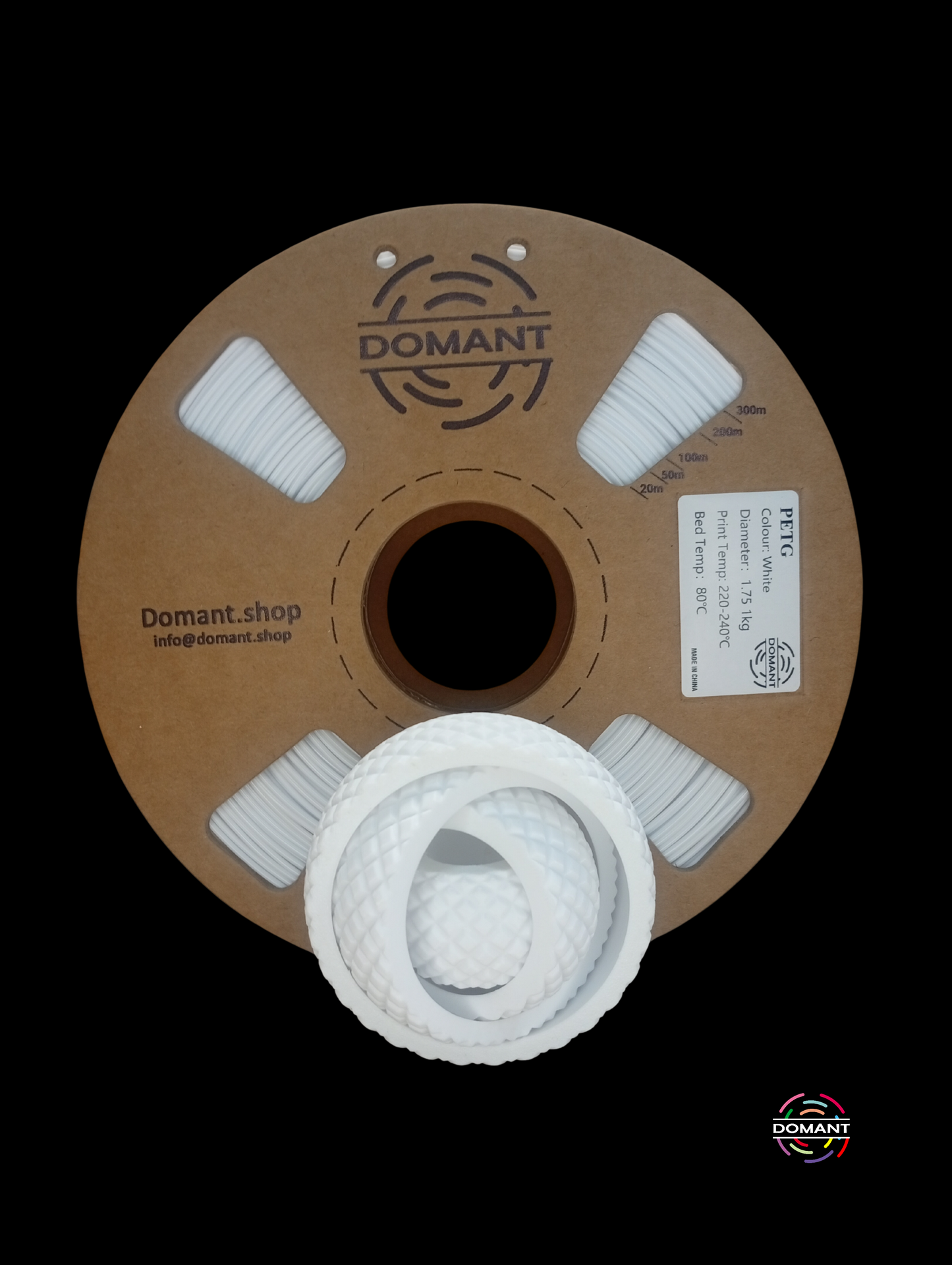 PETG-Blanco 1,75mm - 1 kg