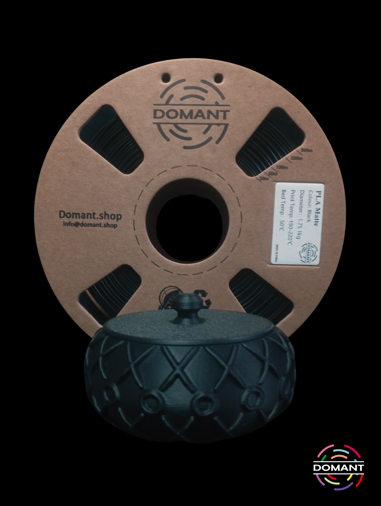 PLA-Mate Negro - 1,75mm 1 kg / +-0.02mm
