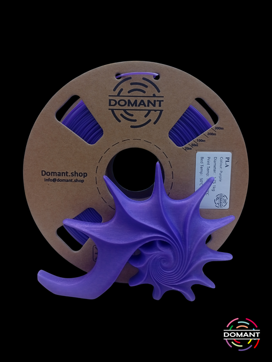 Filamento PLA Púrpura 1.75mm 1kg | Acabado Creativo para Diseños Únicos | DOMANT