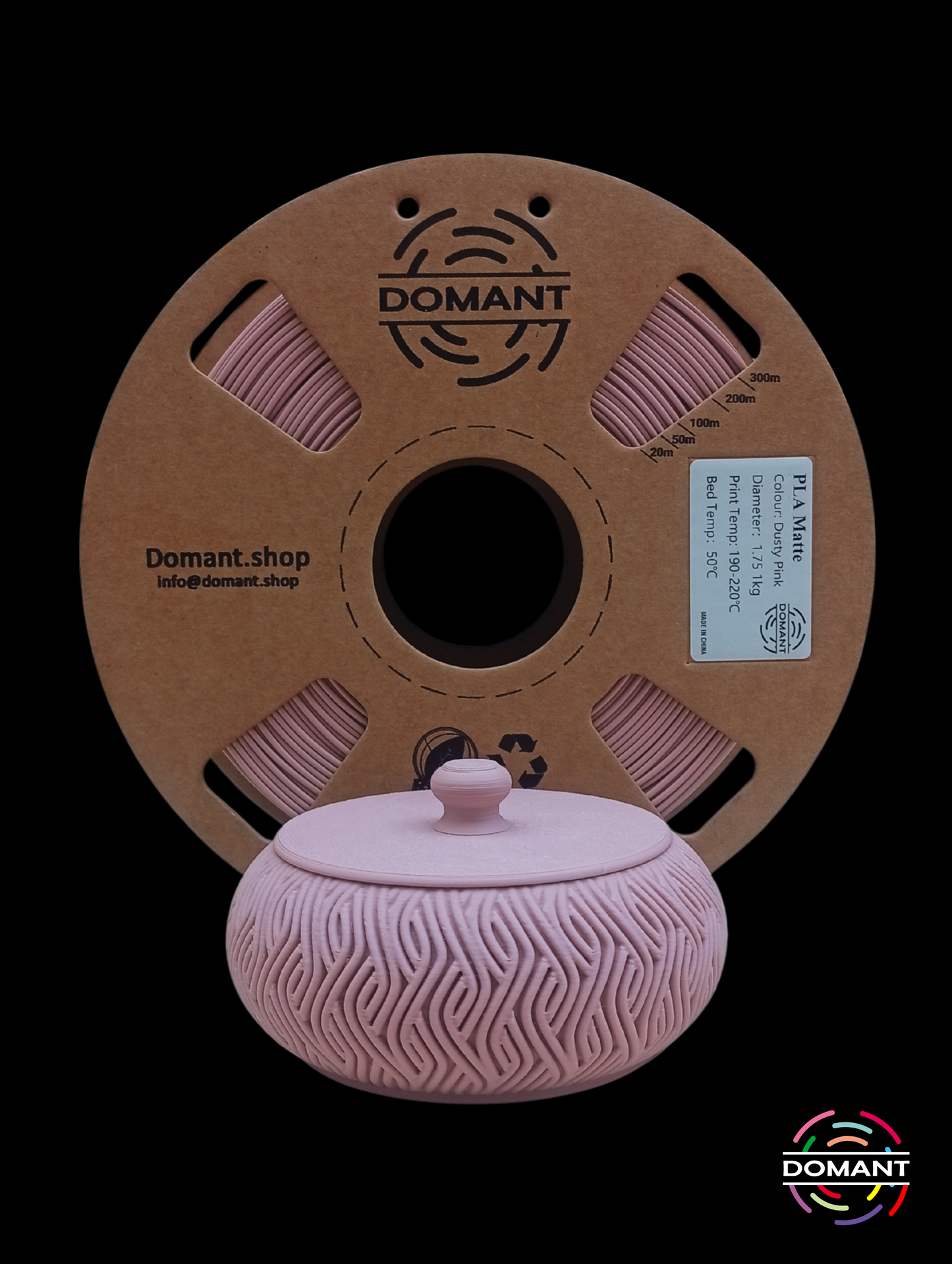 PLA-Mate Rosa Polvoriento - 1,75mm 1 kg / +-0.02mm