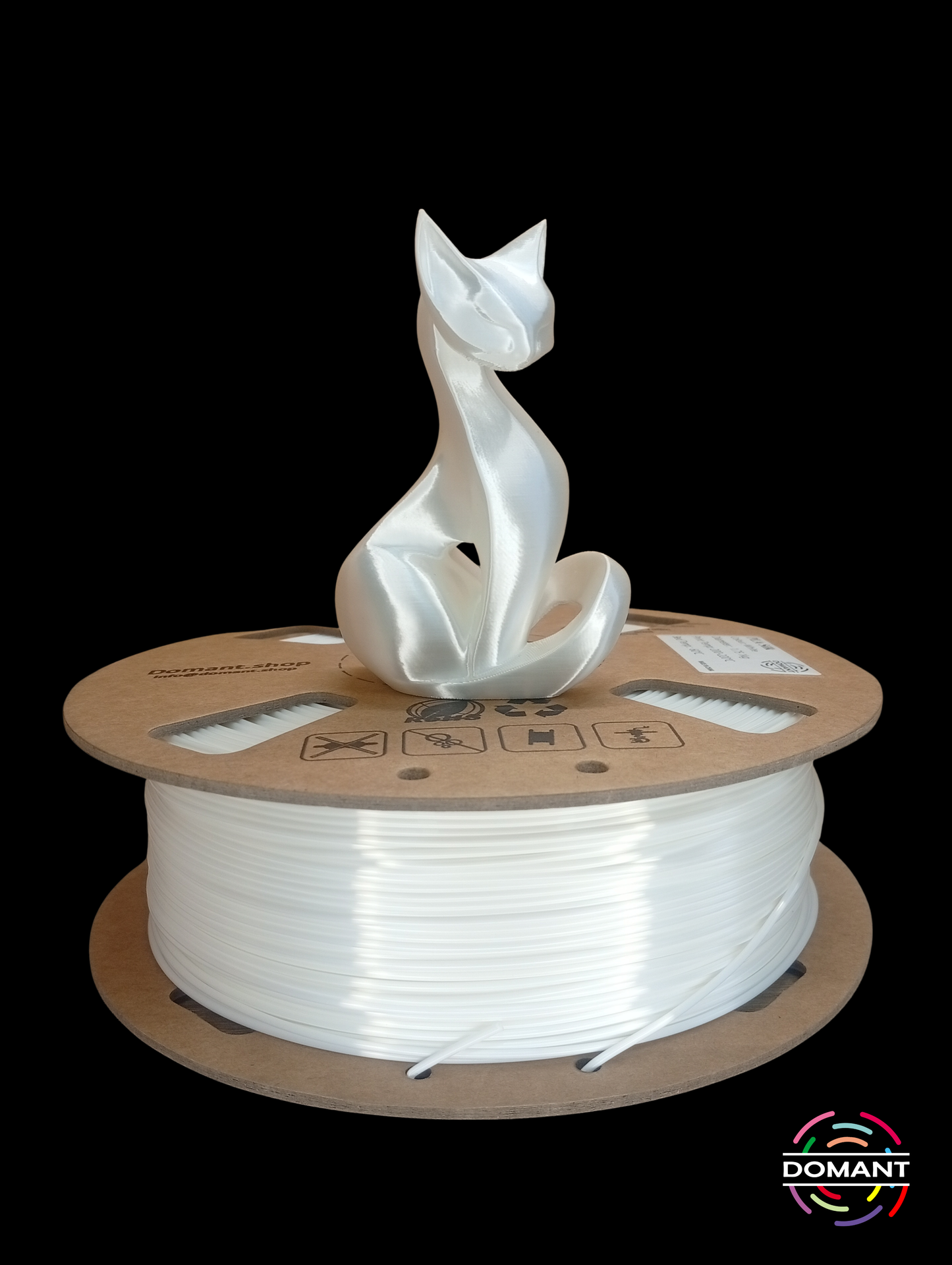 PLA-SEDA Color Blanco - 1,75mm 1 kg / +-0.02mm
