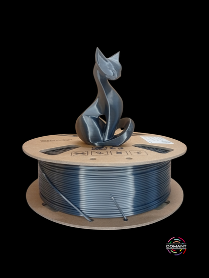 PLA-SEDA Color Gris Metálico - 1,75mm 1 kg