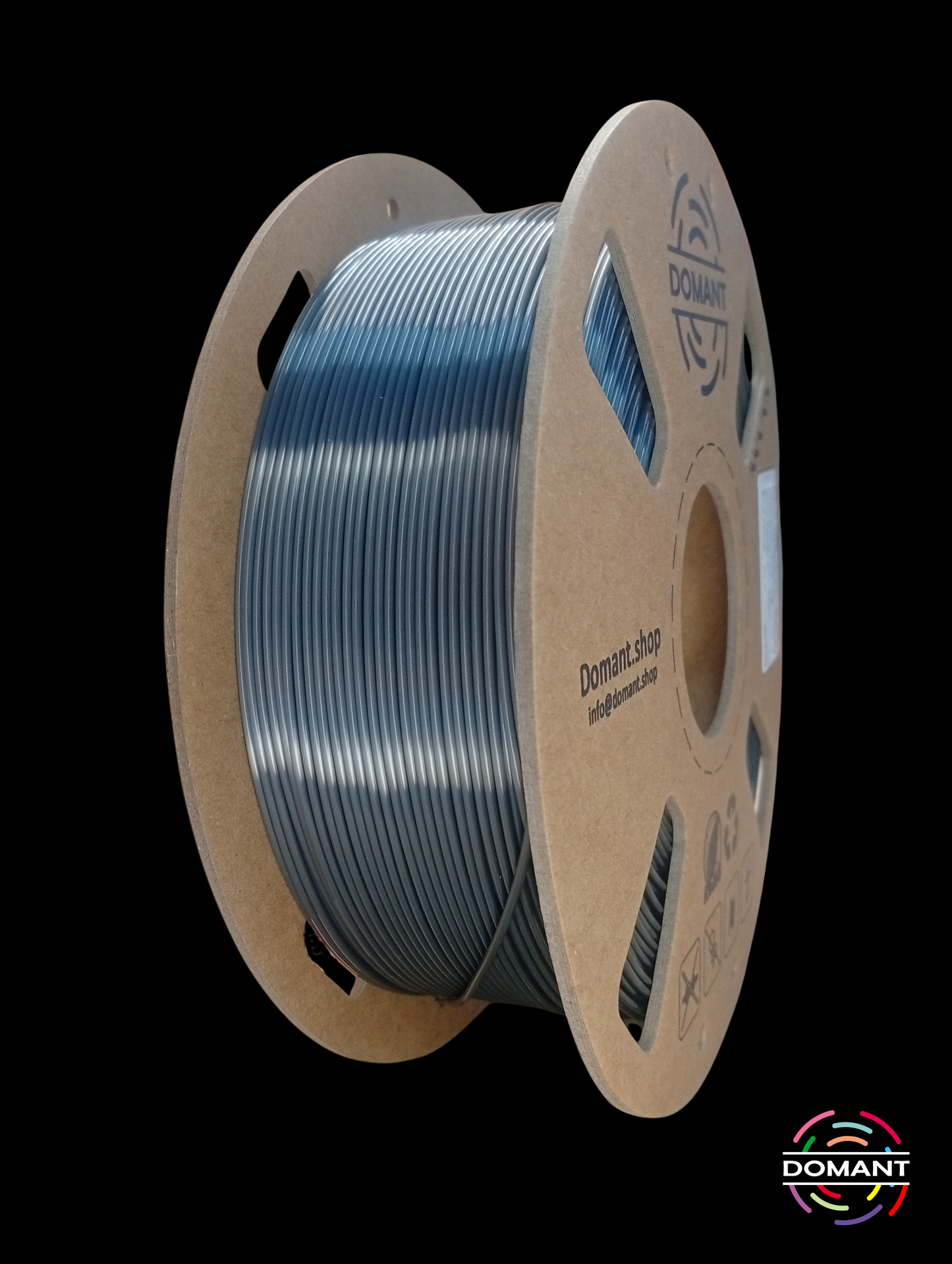 PLA-SEDA Color Gris Metálico - 1,75mm 1 kg / +-0.02mm