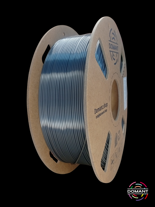 PLA-SEDA Color Gris Metálico - 1,75mm 1 kg / +-0.02mm