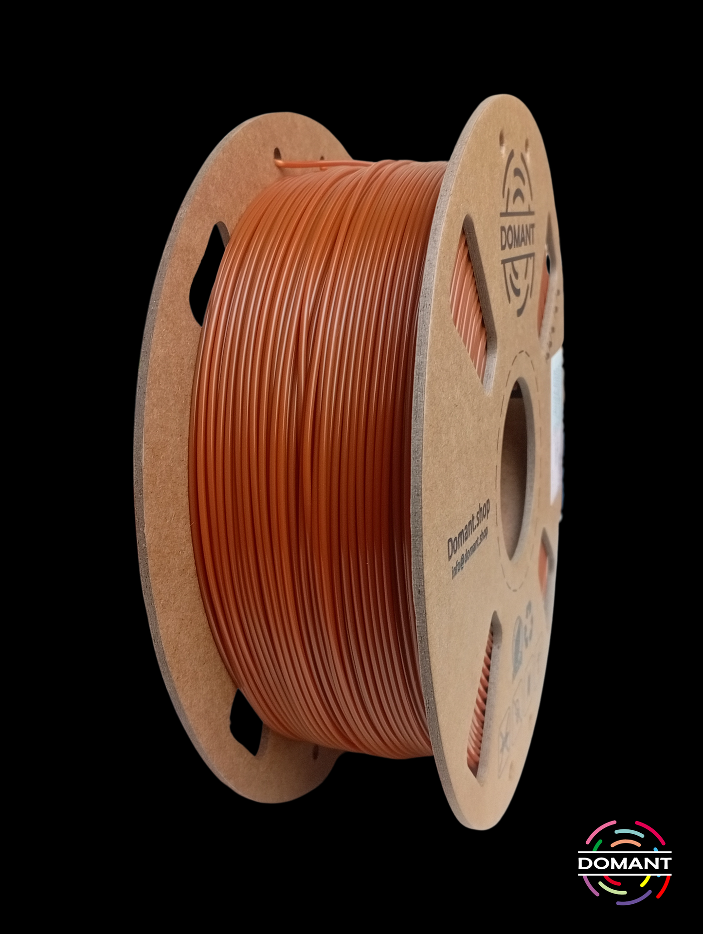Filamento PLA Marrón 1.75mm 1kg | Ideal para Piezas Naturales y Decorativas | DOMANT