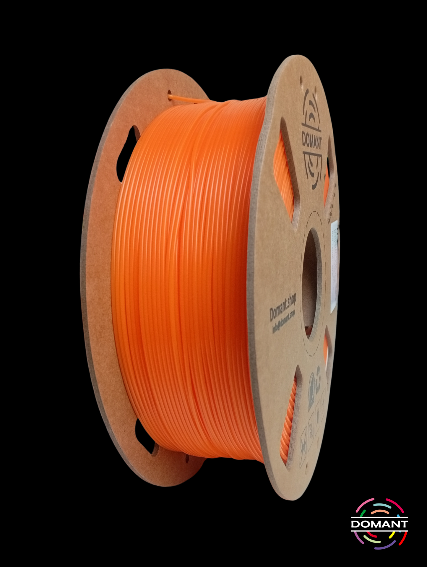 Filamento PLA Naranja 1.75mm 1kg | Máxima Visibilidad para Piezas Técnicas | DOMANT