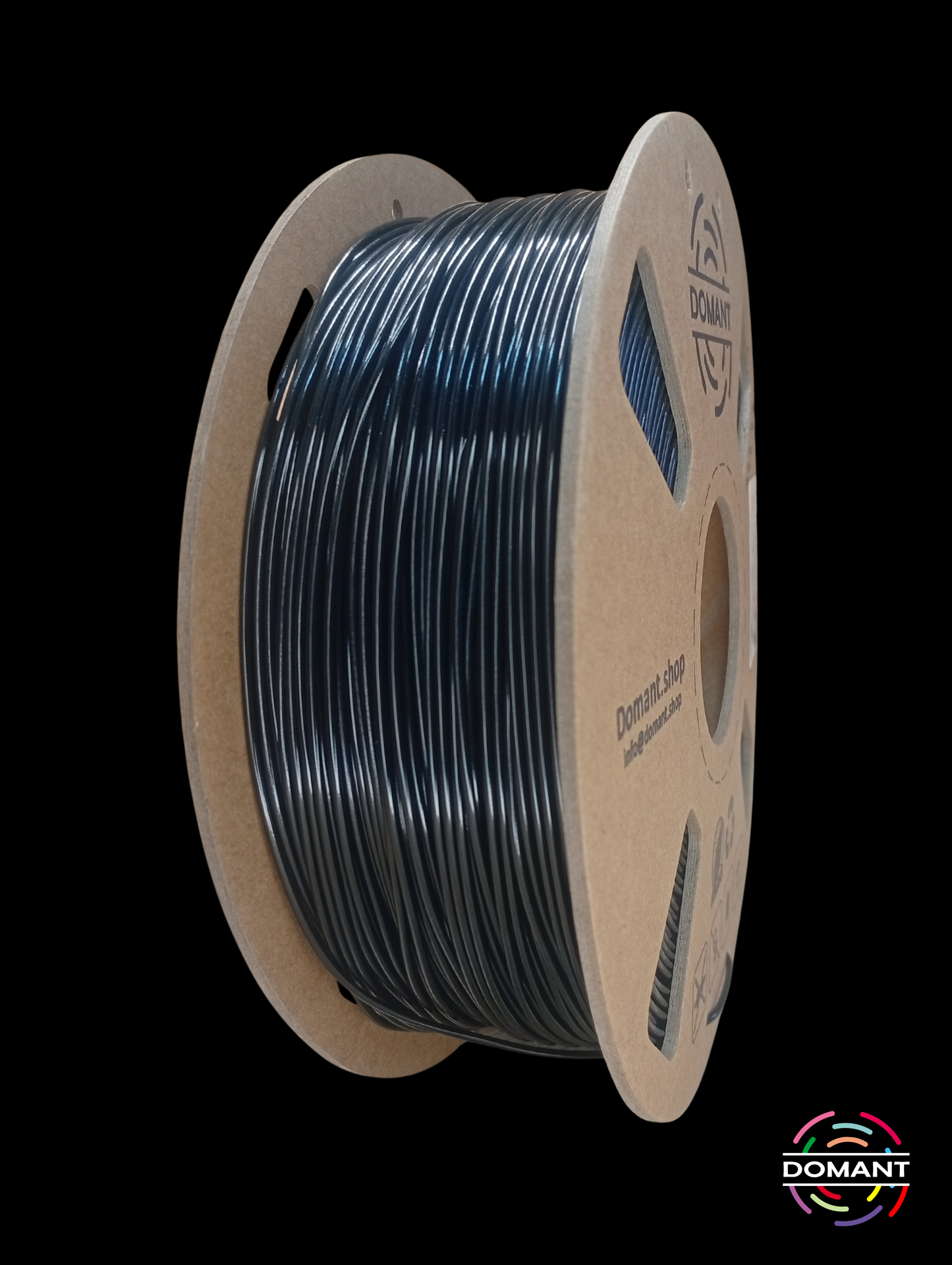 Filamento PETG Negro 1.75mm 1kg | Alta Resistencia y Acabado Profesional | DOMANT