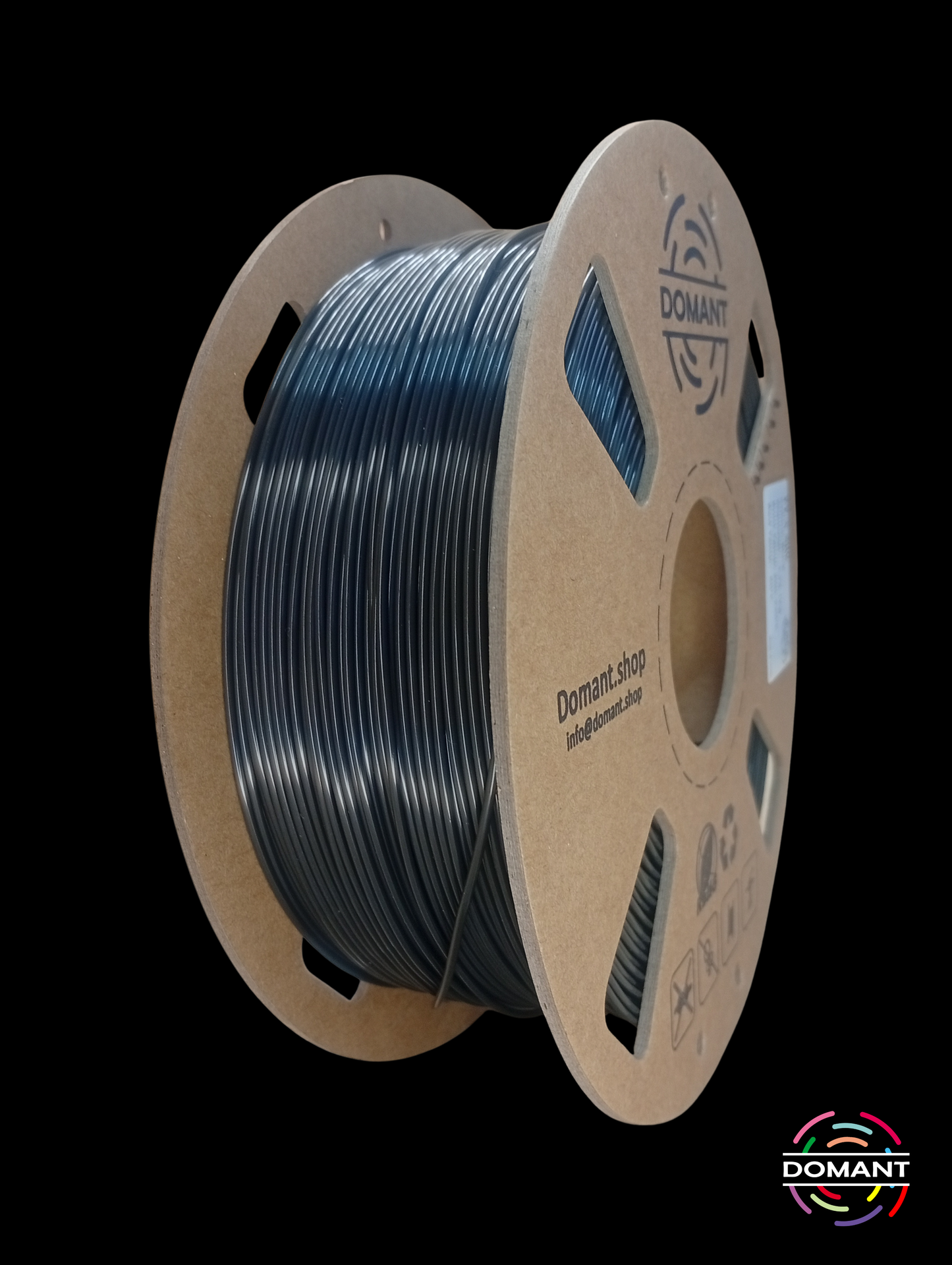 PLA-SEDA Color Negro - 1,75mm 1  kg / +-0.02mm