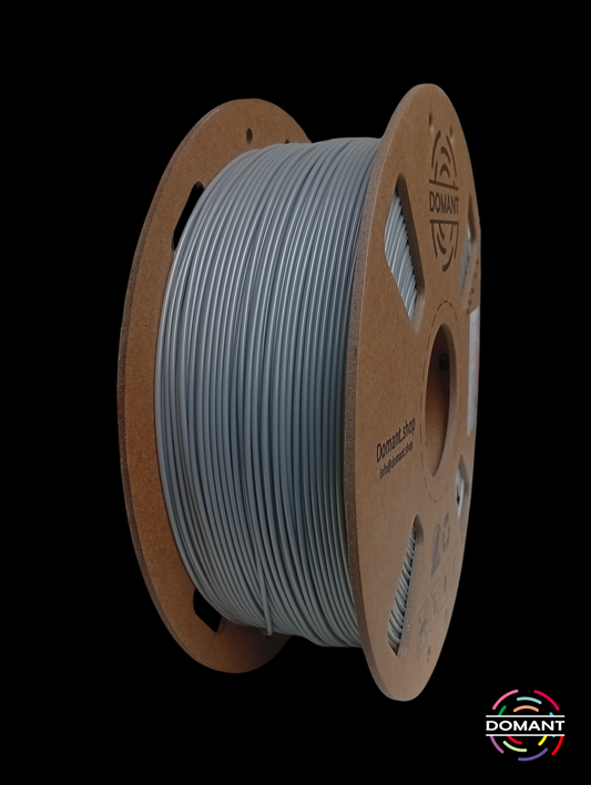 Filamento PLA Plata 1.75mm 1kg | Acabado Metálico para Piezas Profesionales | DOMANT
