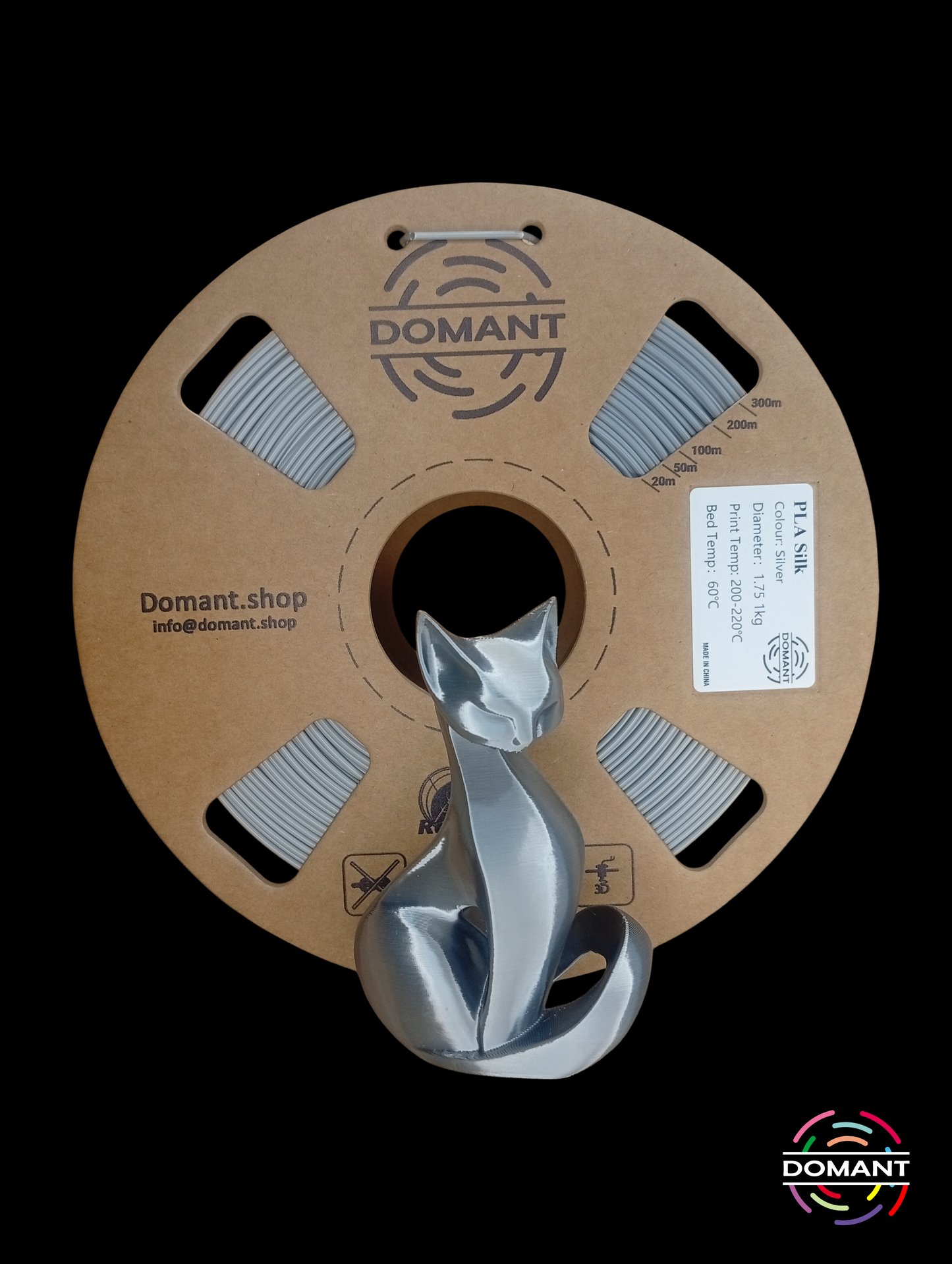 PLA-SEDA Color Plata - 1,75mm 1 kg / +-0.02mm