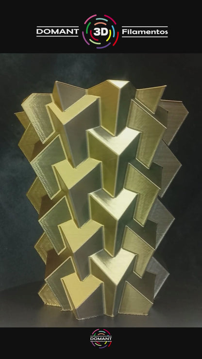 PLA-Seda Dualcolor Dorado/Negro