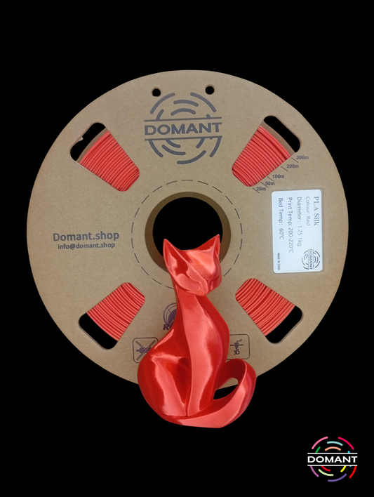 PLA-SEDA Color Rojo - 1,75mm 1 kg / +-0.02mm