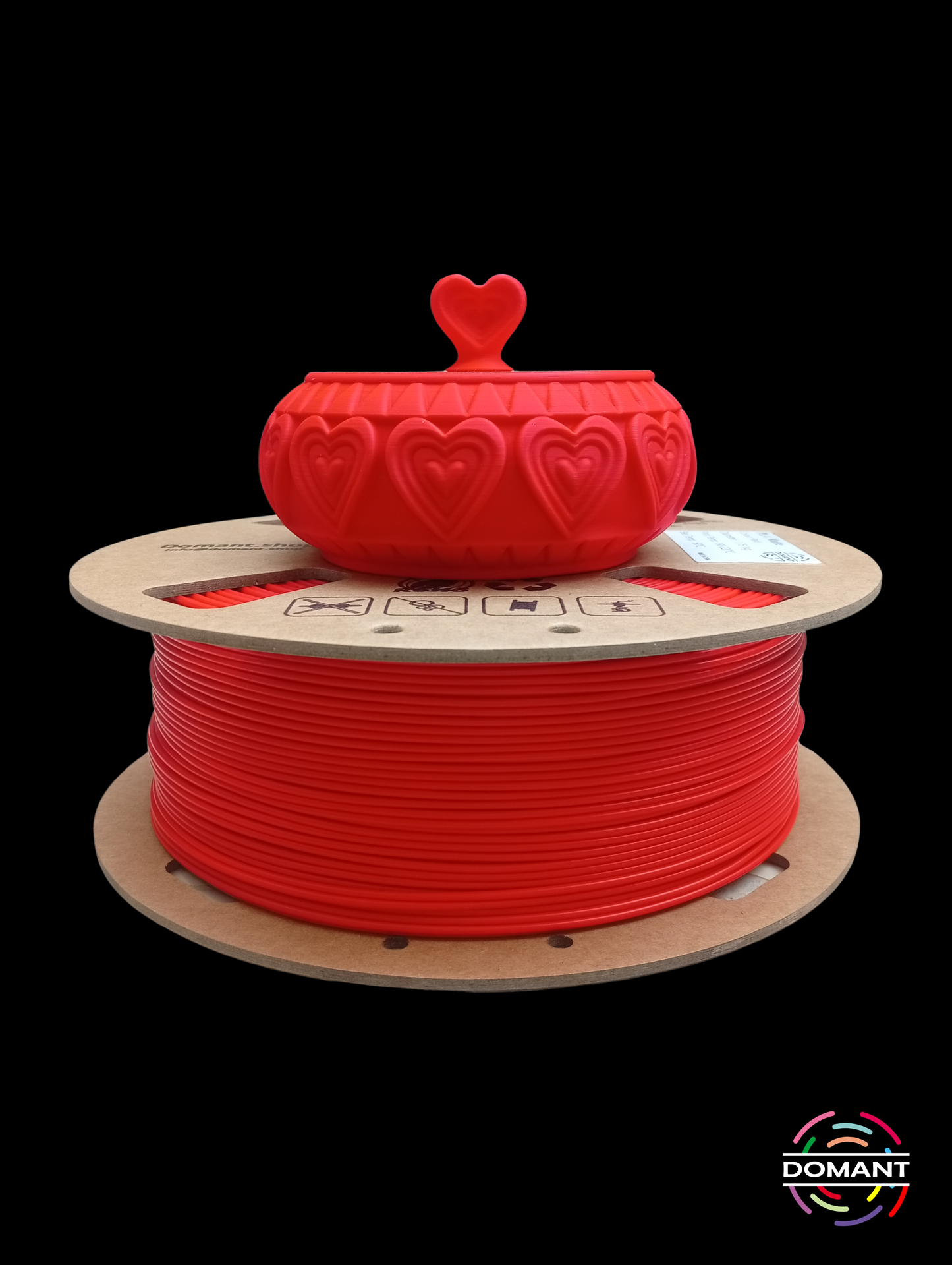 PLA-Mate Rojo - 1,75mm 1 kg / +-0.02mm