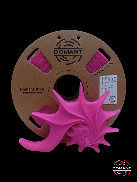 Filamento PLA Rosa 1.75mm 1kg | Ideal para Diseño Creativo y Decoración | DOMANT
