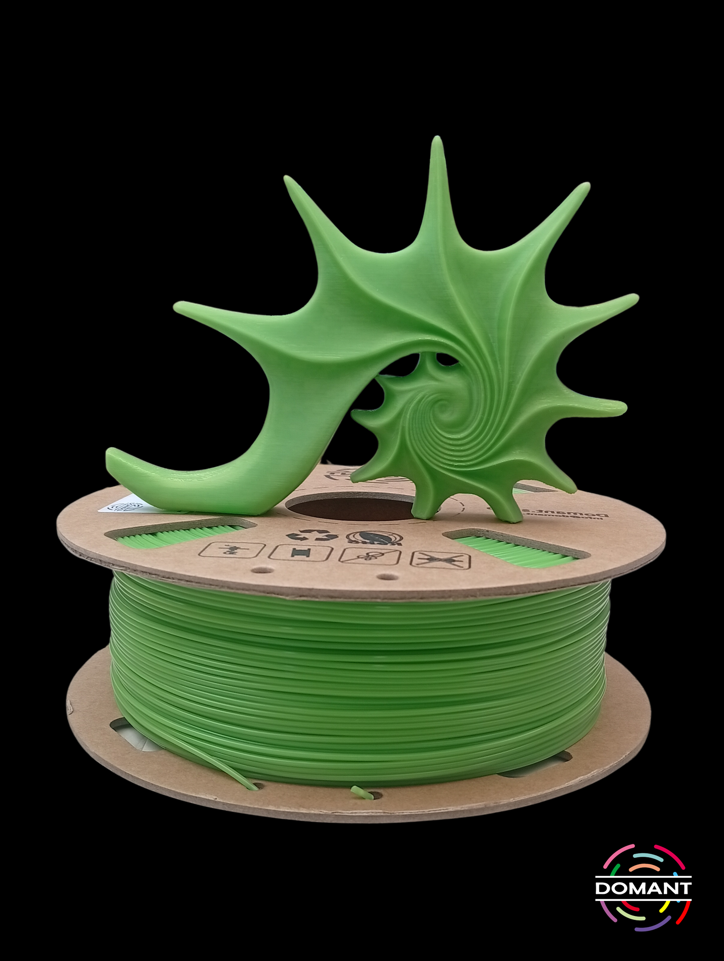 Filamento PLA Verde 1.75mm 1kg | Ideal para Prototipos y Piezas Visuales | DOMANT