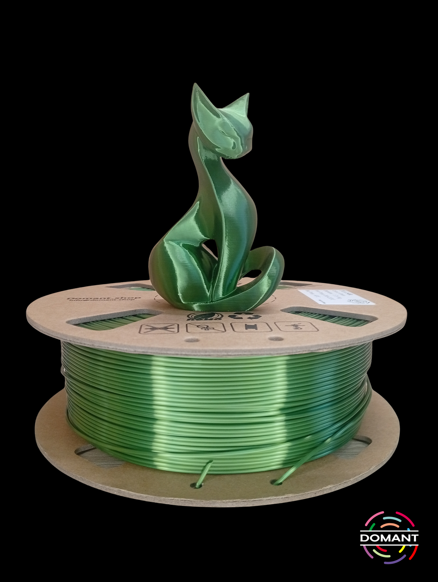 PLA-SEDA Color Verde - 1,75mm 1 kg / +-0.02mm